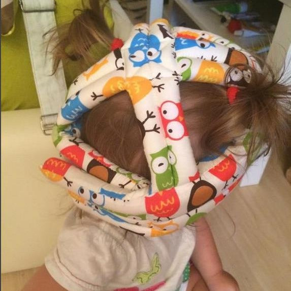 Baby Head Protector Helmet in use