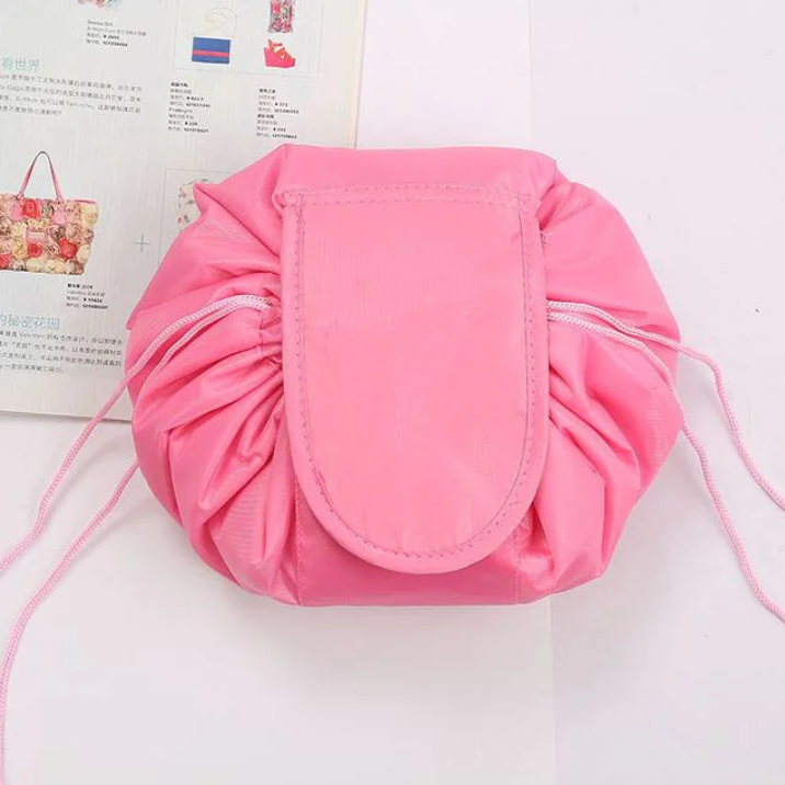 Ultimate Cosmetic Bag Drawstring Makeup Bag Pink